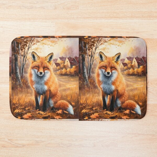 Artikelvorschau, Fuchs-Porträt. Herbstsaison, Herbstfuchs, Vintage-Fuchs, Fuchs-Malerei, Camille Pissarro-Stil entworfen und verkauft von FoxVibes.