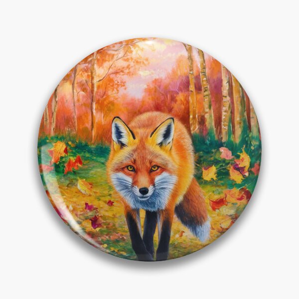 Artikelvorschau, Fuchs-Porträt. Herbstsaison, Herbstfuchs, Vintage-Fuchs, Fuchs-Malerei, Camille Pissarro-Stil entworfen und verkauft von FoxVibes.