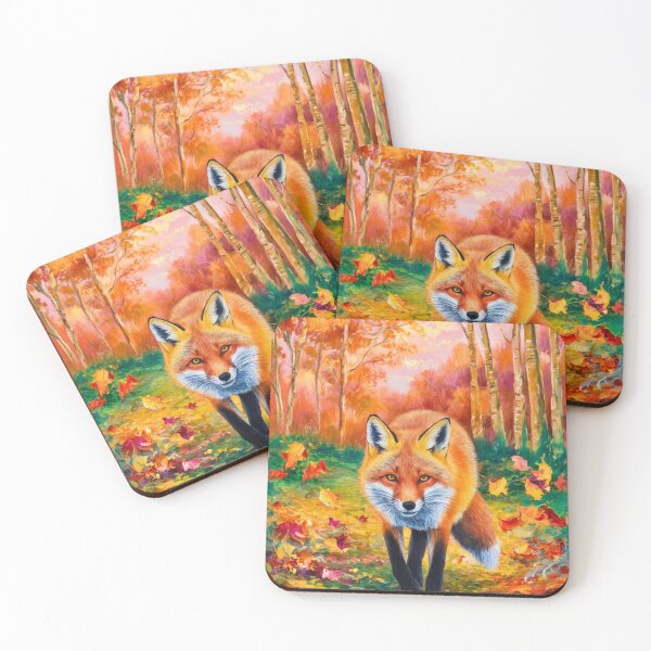Artikelvorschau, Fuchs-Porträt. Herbstsaison, Herbstfuchs, Vintage-Fuchs, Fuchs-Malerei, Camille Pissarro-Stil entworfen und verkauft von FoxVibes.