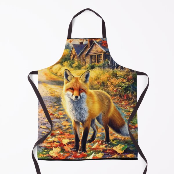 Artikelvorschau, Fuchs-Porträt. Herbstsaison, Herbstfuchs, Vintage-Fuchs, Fuchs-Malerei, Camille Pissarro-Stil entworfen und verkauft von FoxVibes.