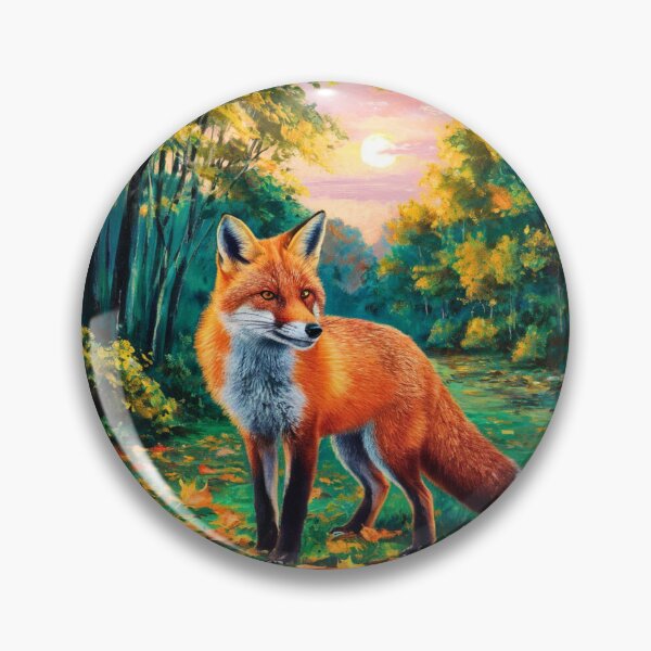 Artikelvorschau, Fuchs-Porträt. Herbstsaison, Herbstfuchs, Vintage-Fuchs, Fuchs-Malerei, Camille Pissarro-Stil entworfen und verkauft von FoxVibes.