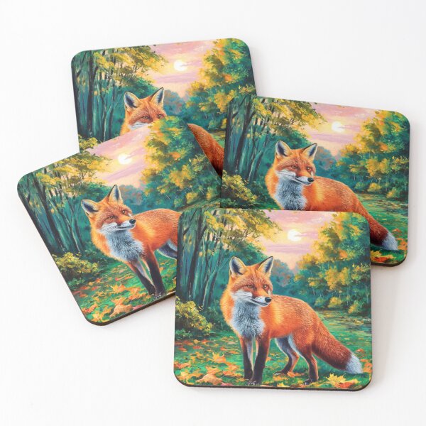 Artikelvorschau, Fuchs-Porträt. Herbstsaison, Herbstfuchs, Vintage-Fuchs, Fuchs-Malerei, Camille Pissarro-Stil entworfen und verkauft von FoxVibes.