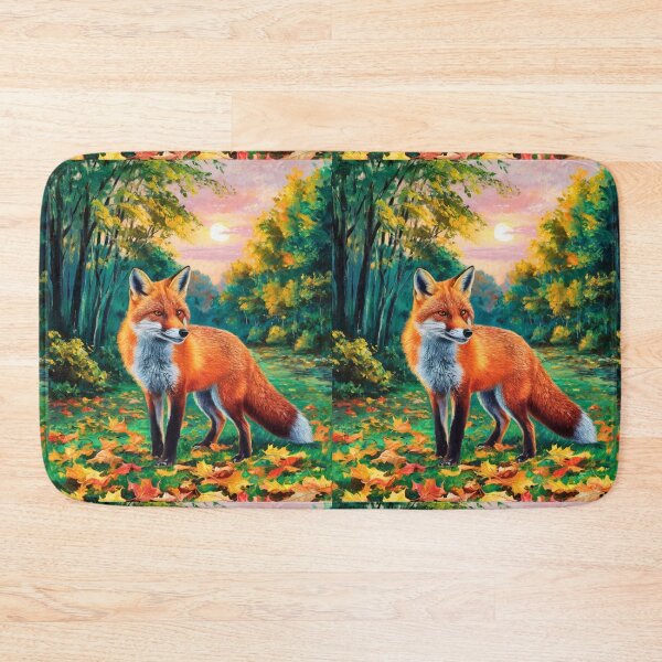 Artikelvorschau, Fuchs-Porträt. Herbstsaison, Herbstfuchs, Vintage-Fuchs, Fuchs-Malerei, Camille Pissarro-Stil entworfen und verkauft von FoxVibes.