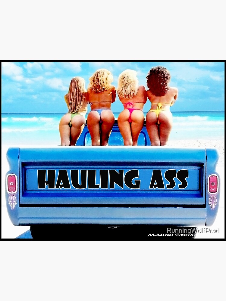 Discover Chevy Truck    HAULING ASS Premium Matte Vertical Poster