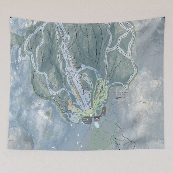 Artikelvorschau, Black Mountain of Maine Resort Trail Map entworfen und verkauft von Mapsynergy.
