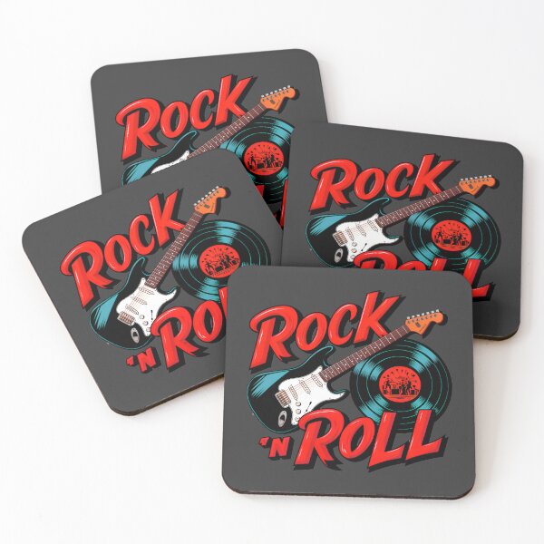 Item preview, Rock 'n Roll Lover Vinyl Record And Electric Guitar Logo designed and sold by TheArtOfPat.