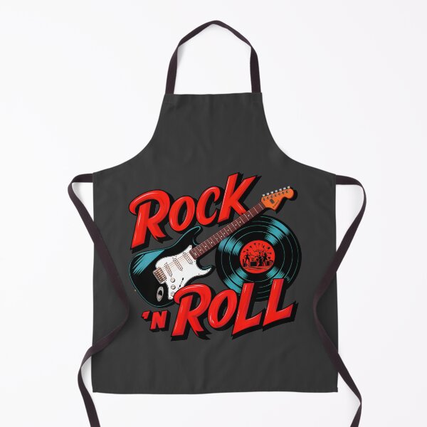 Item preview, Rock 'n Roll Lover Vinyl Record And Electric Guitar Logo designed and sold by TheArtOfPat.