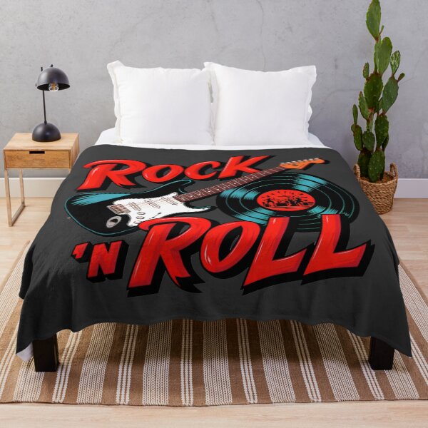 Item preview, Rock 'n Roll Lover Vinyl Record And Electric Guitar Logo designed and sold by TheArtOfPat.
