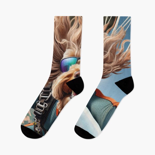 Item preview, Labradoodle Skydiver Taking a Selfie designed and sold by TheDogOnIt.