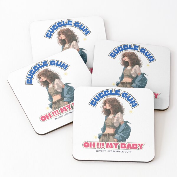 Item preview, Bubble Gum , NWJNS vibs,Curly hair girl designed and sold by 1SINGHA.