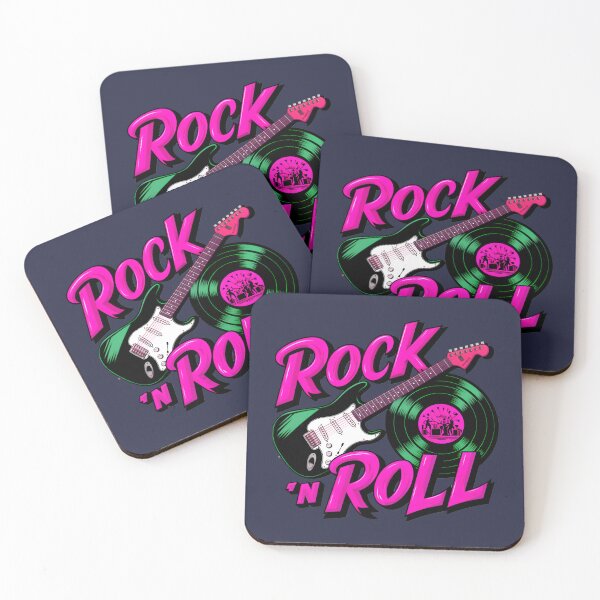 Item preview, Rock 'n Roll Lover Vinyl Record And Electric Guitar Logo designed and sold by TheArtOfPat.