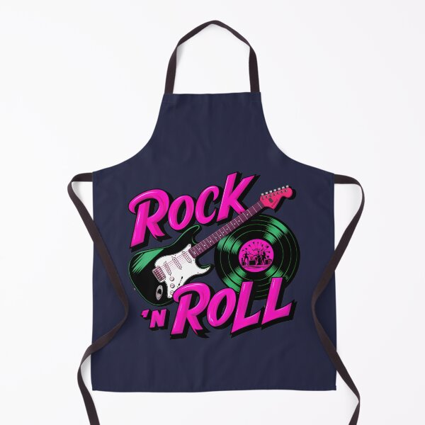 Item preview, Rock 'n Roll Lover Vinyl Record And Electric Guitar Logo designed and sold by TheArtOfPat.