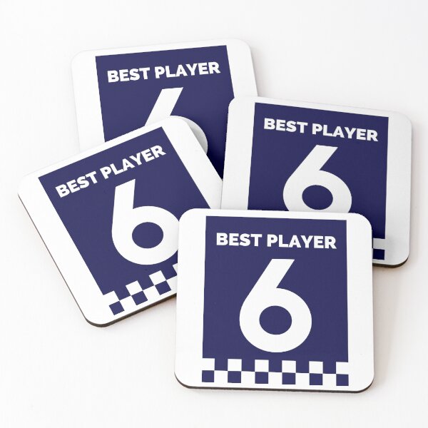 Item preview, Unisex Sports Apparel - 'Best Player 6' blue colour Custom Design designed and sold by Designer-Haven.