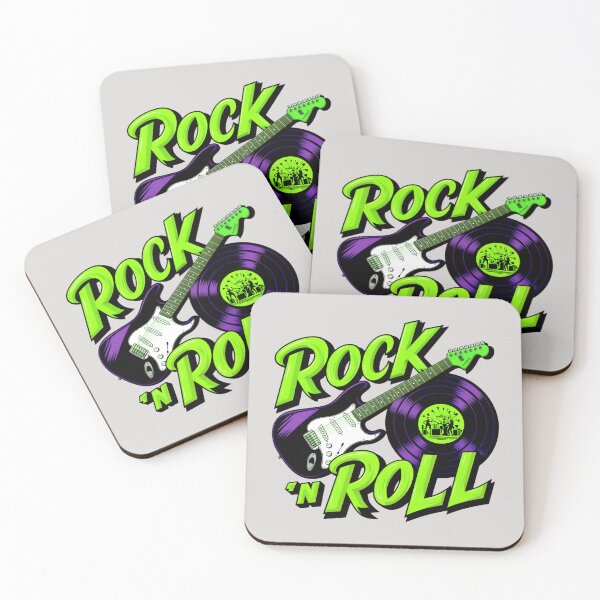 Item preview, Rock 'n Roll Lover Vinyl Record And Electric Guitar Logo designed and sold by TheArtOfPat.