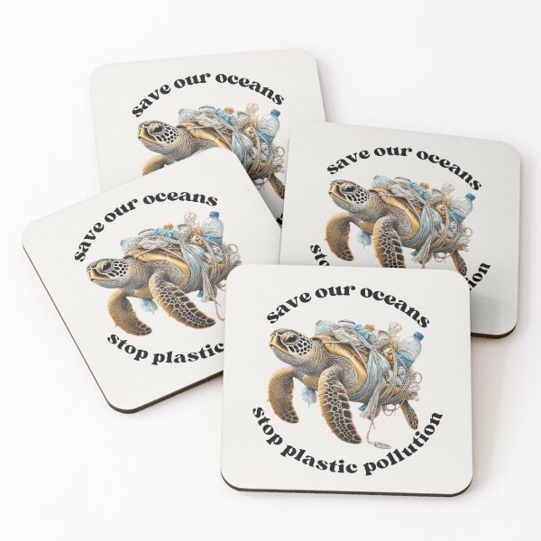 Item preview, Protect sea turtles end plastic waste ocean pollution environmental protection climate change environment turtle animal welfare sustainability designed and sold by Annika Shurafa.