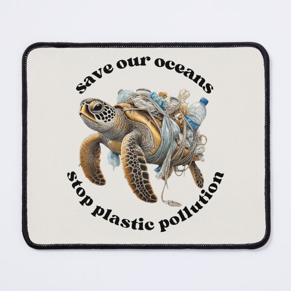 Item preview, Protect sea turtles end plastic waste ocean pollution environmental protection climate change environment turtle animal welfare sustainability designed and sold by Annika Shurafa.