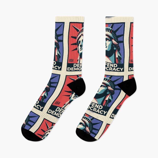 Item preview, SUJD0076 Jewish Designs Statue of Liberty Patriotic American Defend Democracy designed and sold by JewishDesigns.