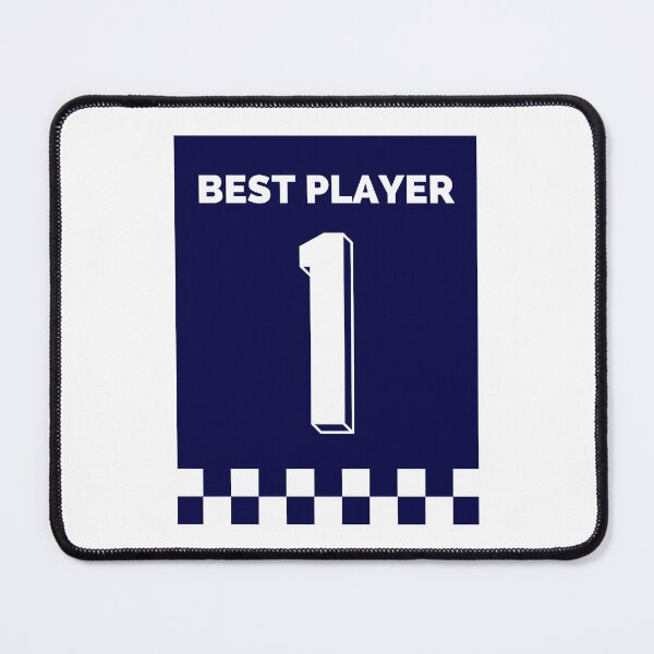 Item preview, Unisex Sports Apparel - 'Best Player 1' blue colour Custom Design designed and sold by Designer-Haven.