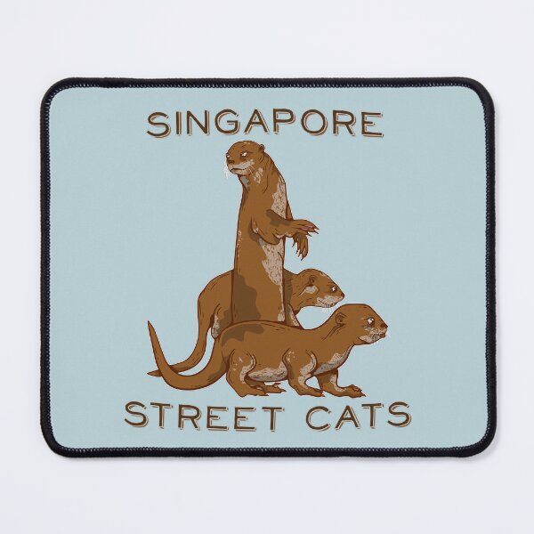 Item preview, Singapore Sea Otter Street Cats designed and sold by piedaydesigns.