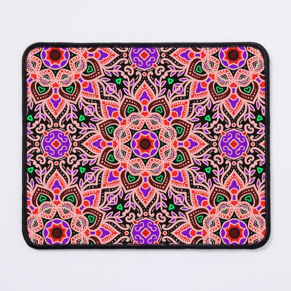 Item preview, Mexican Tile Pattern In Pink, Purple And Black designed and sold by DEC02.