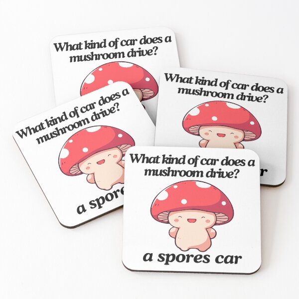 Item preview, Funny Mushroom Joke Spores Car designed and sold by MellowSphere.