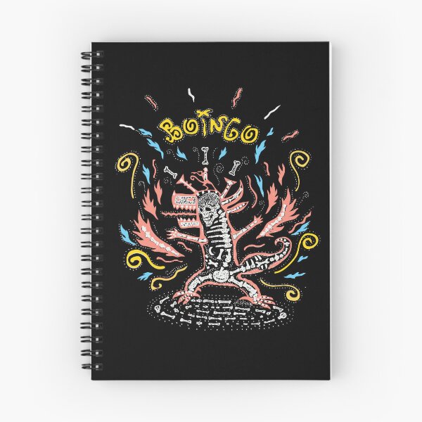 Item preview, Oingo Boingo flaming skeleton designed and sold by thisfadingdream.
