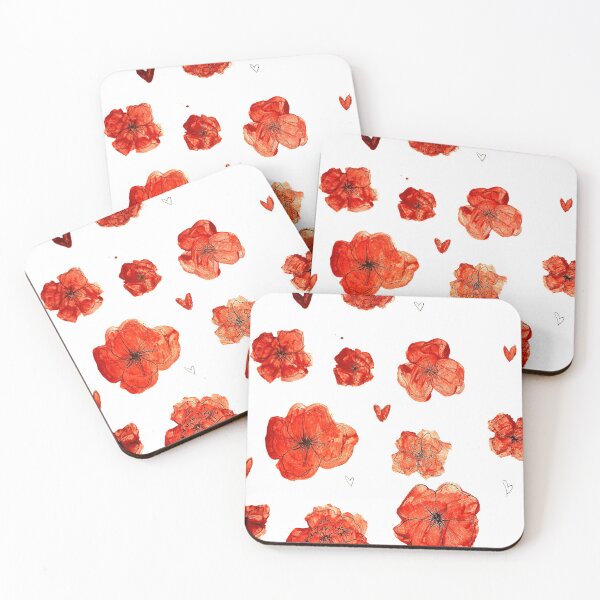 Item preview, Red Flowers designed and sold by CabinMoth.