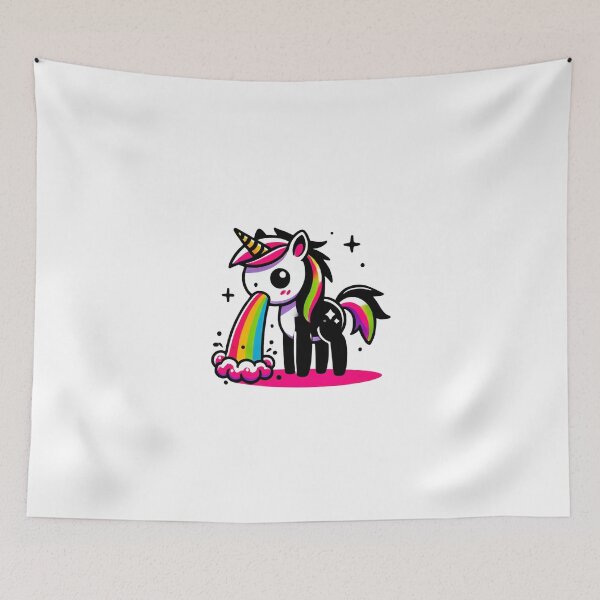Item preview, Stylish Unicorns making Rainbows designed and sold by 3DAF.