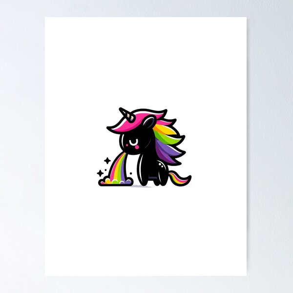 Item preview, Simple Unicorns making Rainbows designed and sold by 3DAF.