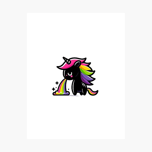 Item preview, Simple Unicorns making Rainbows designed and sold by 3DAF.