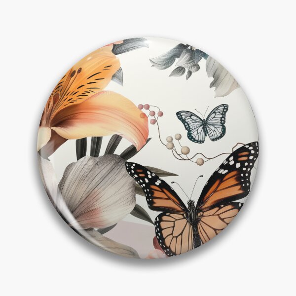 Item preview, Flowers with butterflies  designed and sold by Sijtipat.
