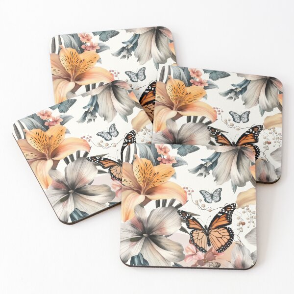 Item preview, Flowers with butterflies  designed and sold by Sijtipat.