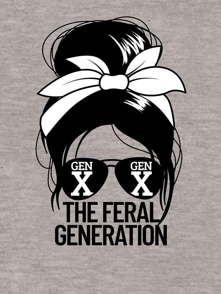 Thumbnail 7 of 7, Essential T-Shirt, Gen X The Feral Generation Women's Messy Bun Gen X Gear designed and sold by DynamicDesign.