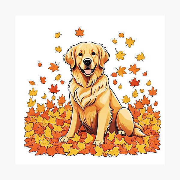 Item preview, Fall Golden Retriever  designed and sold by TheAnimalZ00.