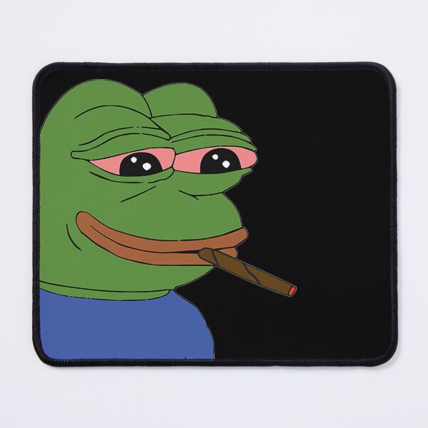 Item preview, 4Chan Meme - Smoking Weed High Blunt PEPE Print designed and sold by QualityPrints4U.