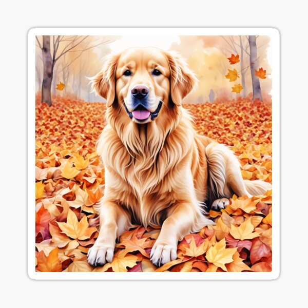 Item preview, Golden Retriever In Autumn designed and sold by TheAnimalZ00.
