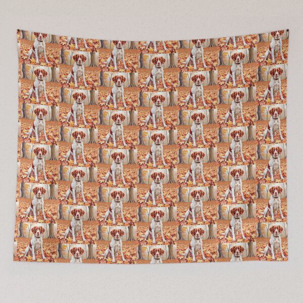 Item preview, Brittany Spaniel In Autumn designed and sold by TheAnimalZ00.