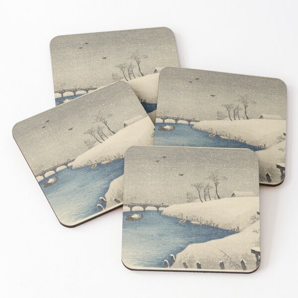 Item preview, Snow on Ayase river designed and sold by RetroVoyages.