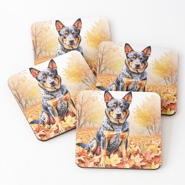 Item preview, Australian Cattle Dog In Autumn designed and sold by TheAnimalZ00.