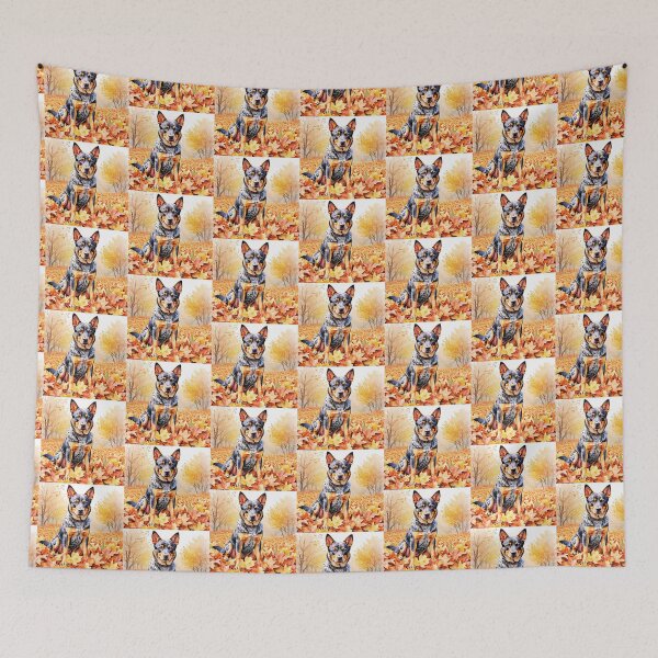 Item preview, Australian Cattle Dog In Autumn designed and sold by TheAnimalZ00.