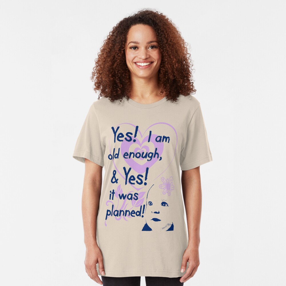 Planned! Pregnancy t-shirt Slim Fit T-Shirt