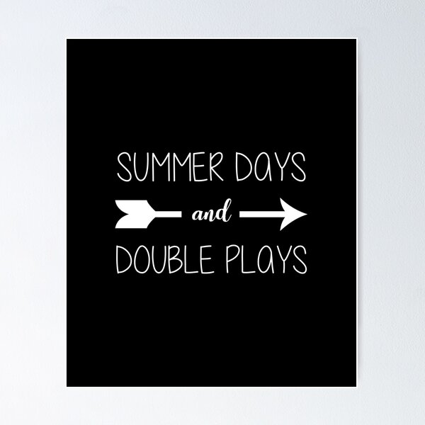 Item preview, Summer Days And Double Plays Baseball Lover designed and sold by CreativeStrike.