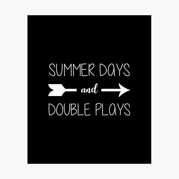 Item preview, Summer Days And Double Plays Baseball Lover designed and sold by CreativeStrike.