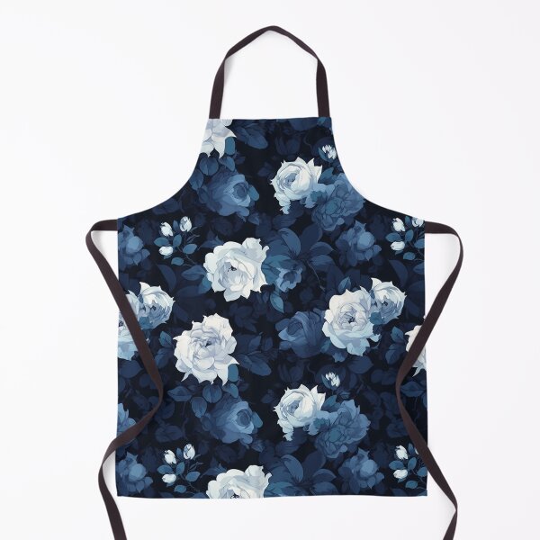 Item preview, White & Blue Roses | Seamless designed and sold by Unrooted.
