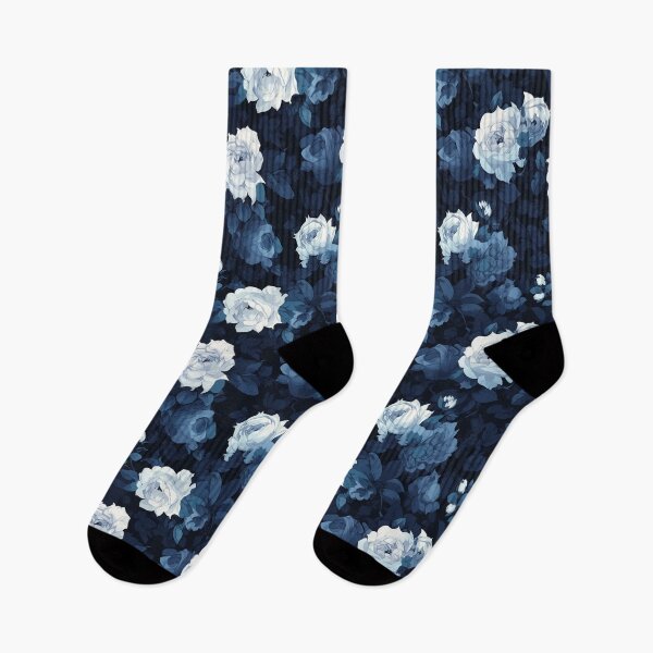 Item preview, White & Blue Roses | Seamless designed and sold by Unrooted.