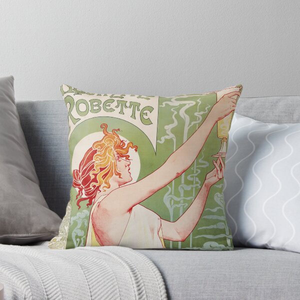 Aperçu de l'œuvre Absinthe Robette - 1896 femme tenant un verre d'absinthe créée et vendue par RetroVoyages.