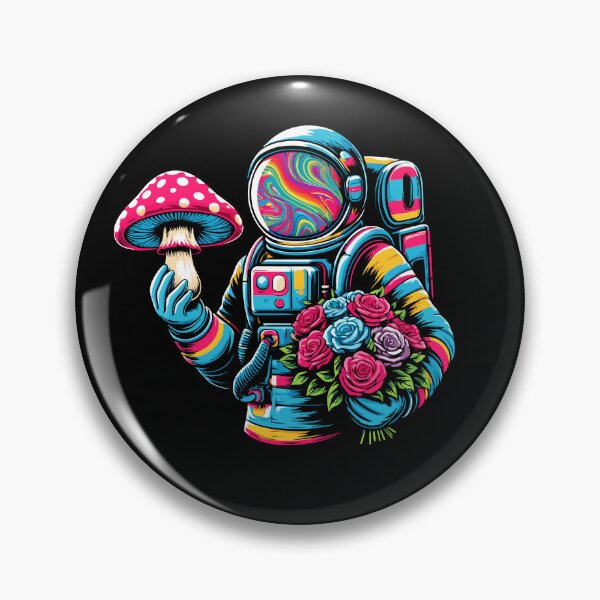 Item preview, Trippy Astronaut Art Space Traveller Mushroom designed and sold by Dressed For  Duty.