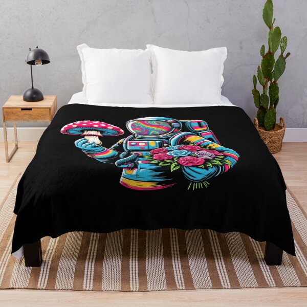 Item preview, Trippy Astronaut Art Space Traveller Mushroom designed and sold by Dressed For  Duty.