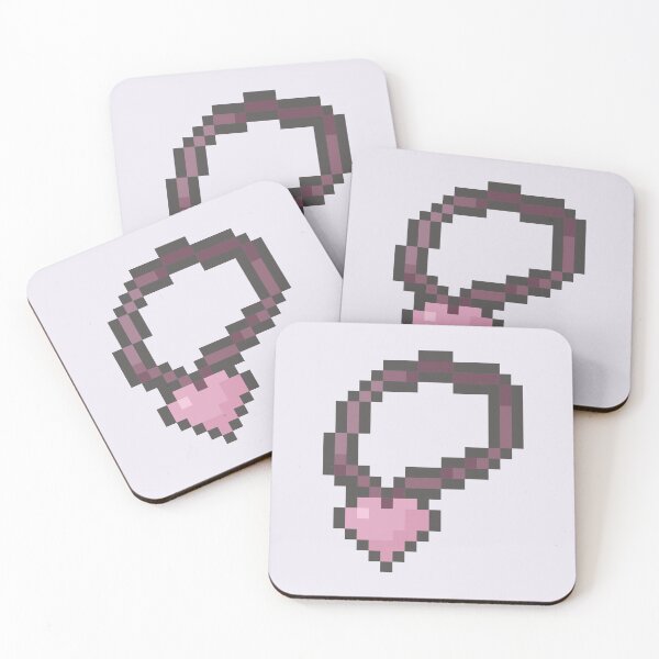 Item preview, love necklace pixel art designed and sold by helixter.