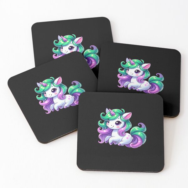Item preview, Prancing Unicorn in Bright Colors designed and sold by 3DAF.